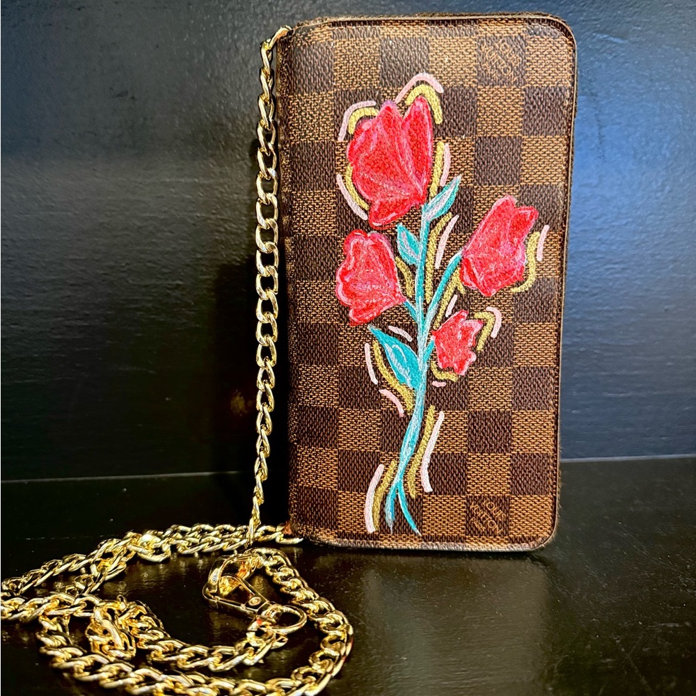 Upcycled Louis Vuitton Damier Wallet